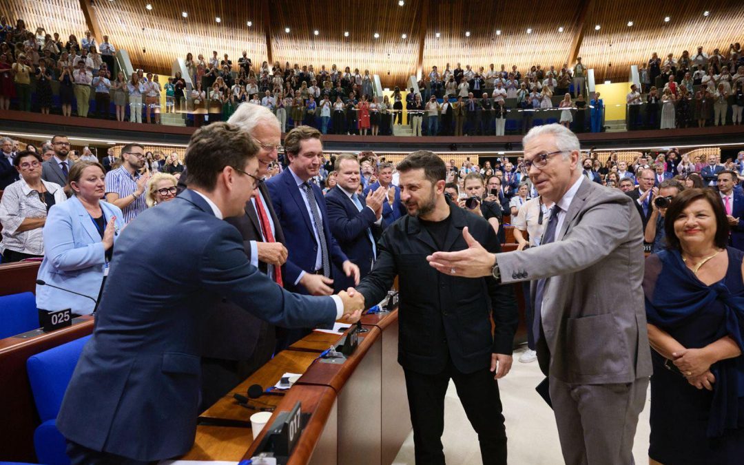 Președintele Zelenski la Consiliul Europei